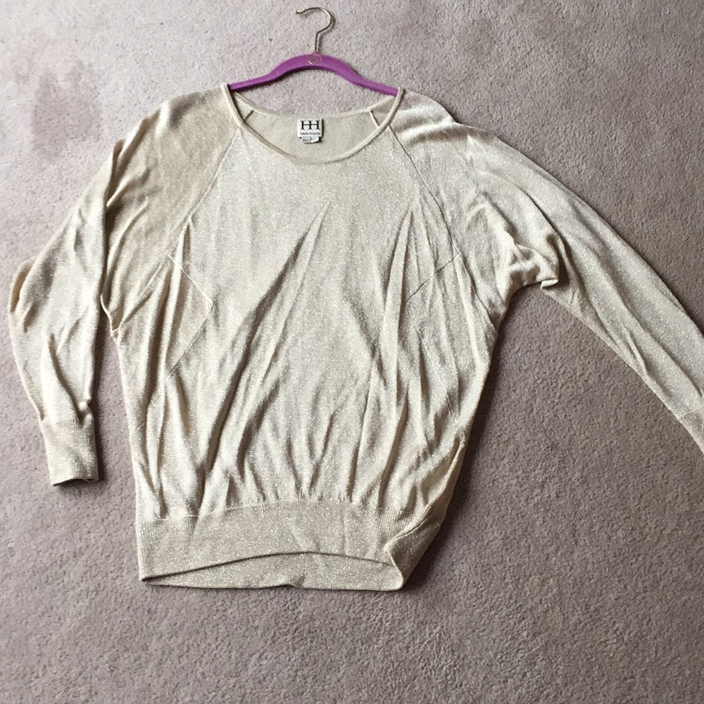Haute Hippie top, sparkly, lurex, XS-S